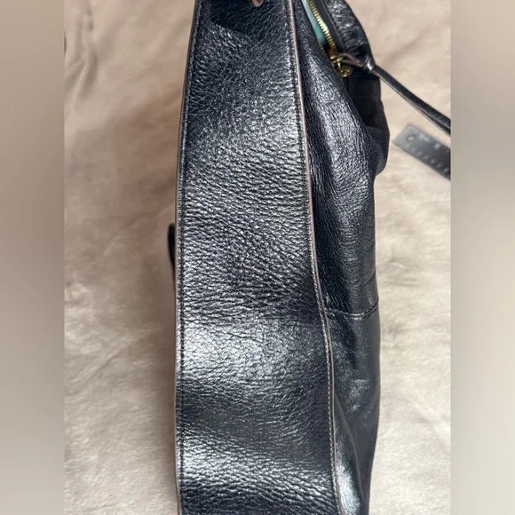 Hobo Marley Black Leather Shoulder Bag Adjustable Strap - Picture 10 of 16